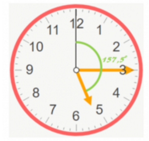 complementary angles on a clock