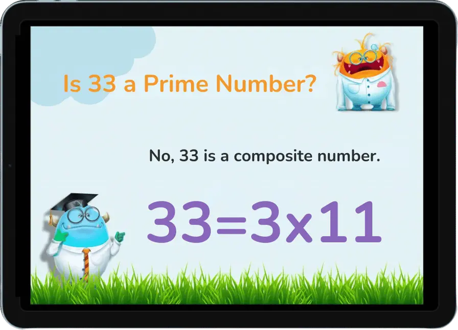 Is 33 a Prime Number | Or is 33 a Composite Number?